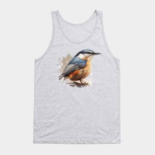 Nuthatch Bird On A Tree Branch 7.0 Tank Top